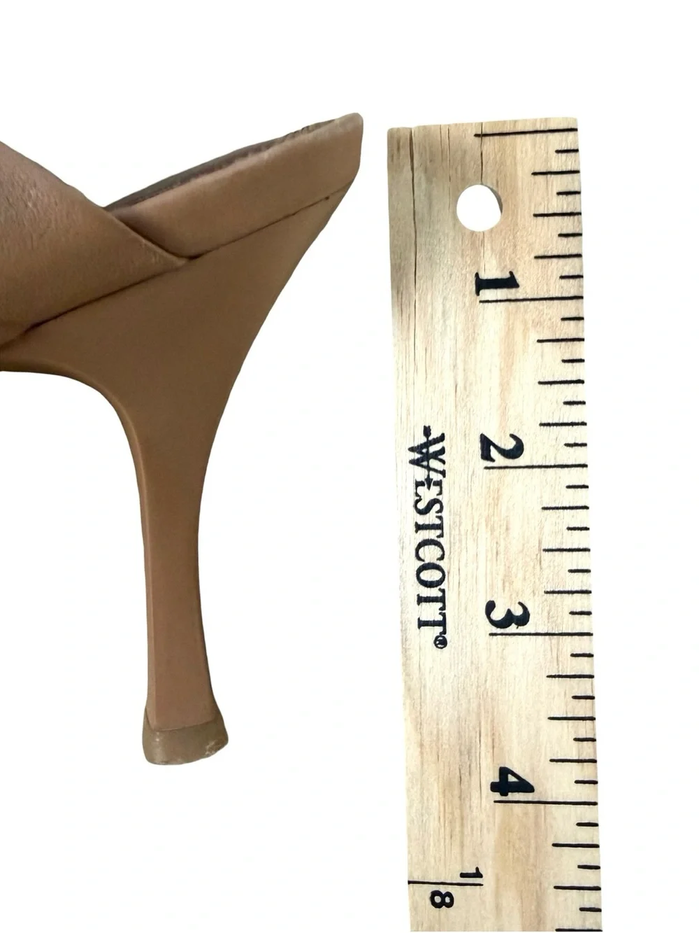 Alohas Natasha Puffy Mule Heels in camel/nude Leather Size 39